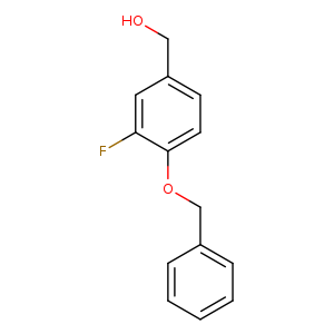 OCc1ccc(c(c1)F)OCc1ccccc1