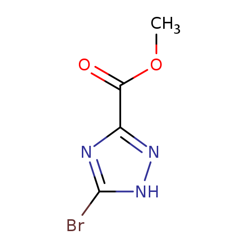 COC(=O)c1n[nH]c(n1)Br