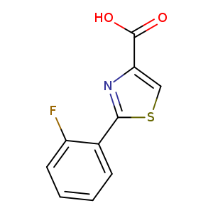 Fc1ccccc1c1scc(n1)C(=O)O