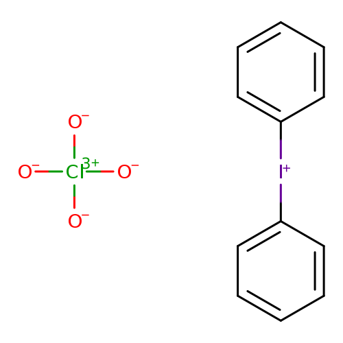 c1ccc(cc1)[I+]c1ccccc1.[O-][Cl](=O)(=O)=O