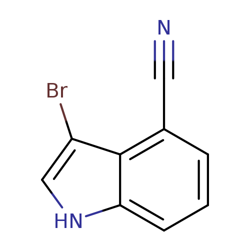 N#Cc1cccc2c1c(Br)c[nH]2