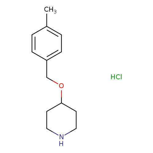 Cc1ccc(cc1)COC1CCNCC1.Cl
