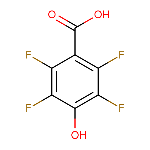 Fc1c(O)c(F)c(c(c1F)C(=O)O)F