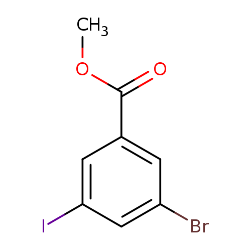 COC(=O)c1cc(Br)cc(c1)I