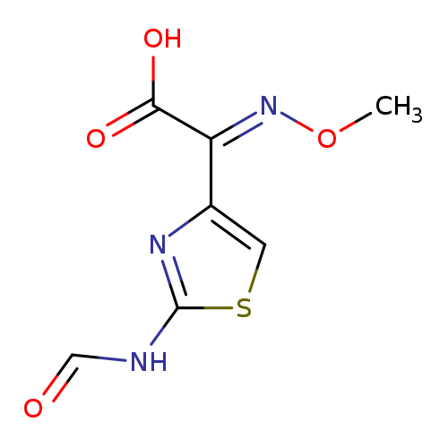 CO/N=C(\c1csc(n1)NC=O)/C(=O)O