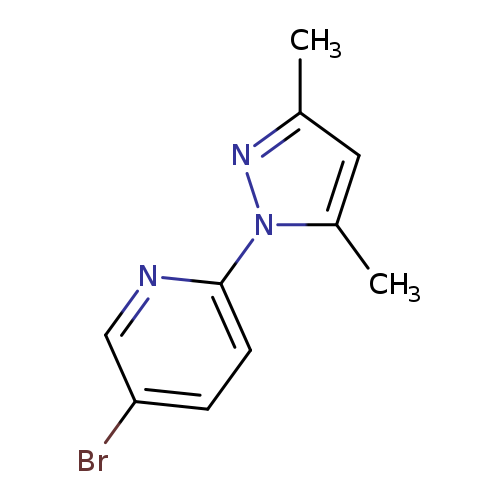 Brc1ccc(nc1)n1nc(cc1C)C