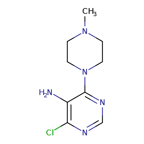 CN1CCN(CC1)c1ncnc(c1N)Cl