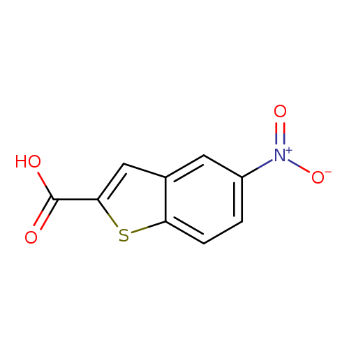 OC(=O)c1cc2c(s1)ccc(c2)[N+](=O)[O-]
