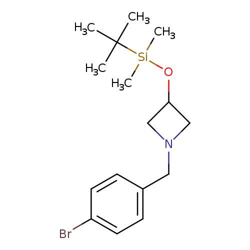 CC([Si](OC1CN(C1)Cc1ccc(cc1)Br)(C)C)(C)C