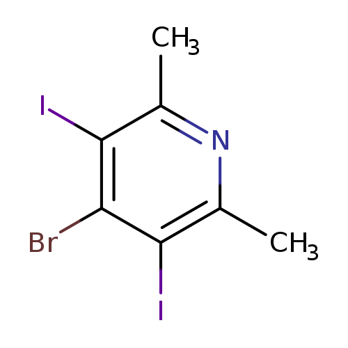 Cc1nc(C)c(c(c1I)Br)I