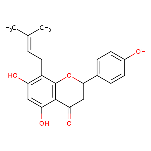 CC(=CCc1c(O)cc(c2c1OC(CC2=O)c1ccc(cc1)O)O)C