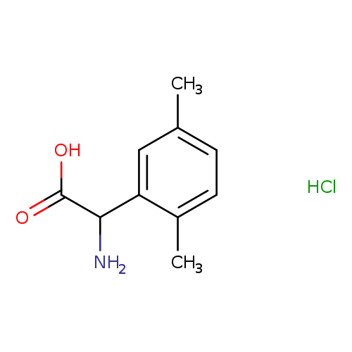Cc1ccc(cc1C(C(=O)O)N)C.Cl