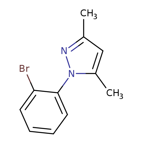 Cc1nn(c(c1)C)c1ccccc1Br