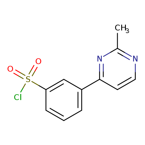 Cc1nccc(n1)c1cccc(c1)S(=O)(=O)Cl