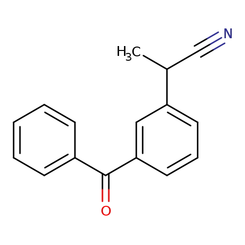 N#CC(c1cccc(c1)C(=O)c1ccccc1)C