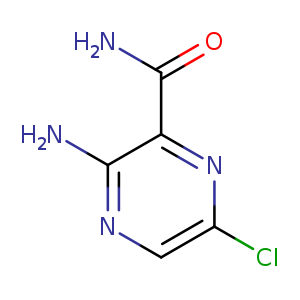 Clc1cnc(c(n1)C(=O)N)N