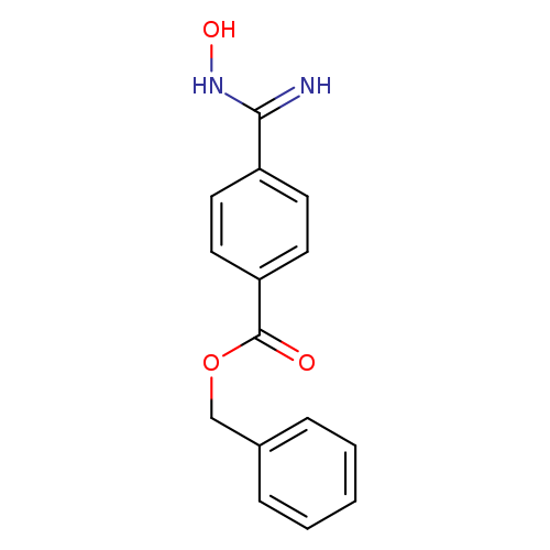 ONC(=N)c1ccc(cc1)C(=O)OCc1ccccc1