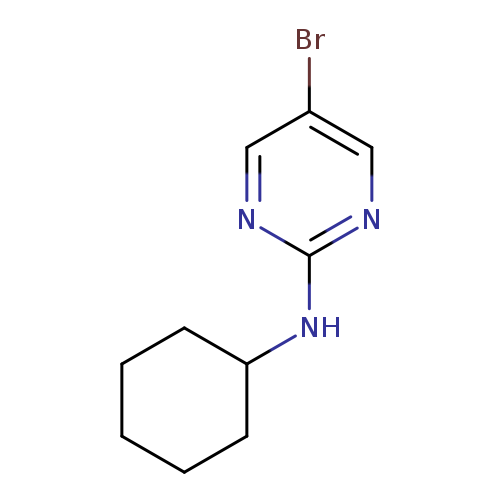 Brc1cnc(nc1)NC1CCCCC1