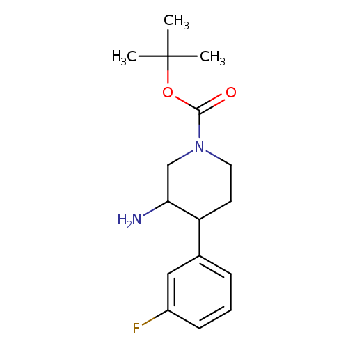 NC1CN(CCC1c1cccc(c1)F)C(=O)OC(C)(C)C