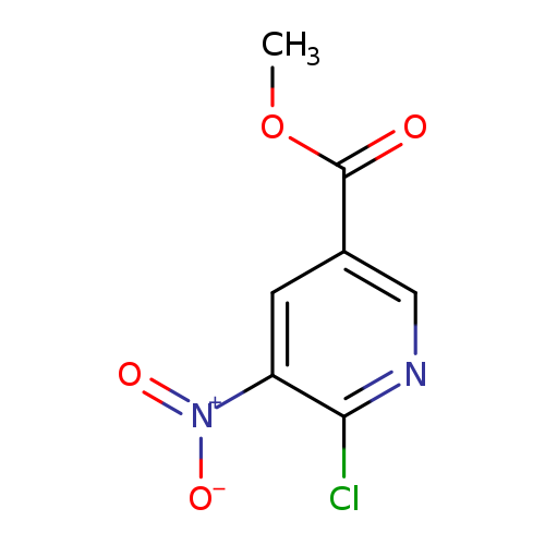 [O-][N+](=O)c1cc(cnc1Cl)C(=O)OC