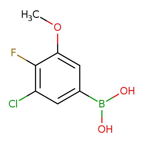COc1cc(cc(c1F)Cl)B(O)O