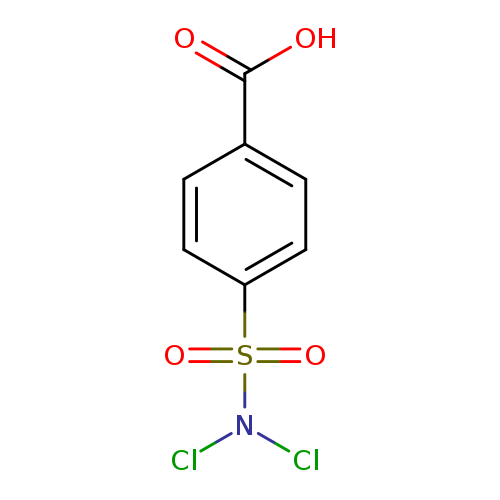 ClN(S(=O)(=O)c1ccc(cc1)C(=O)O)Cl