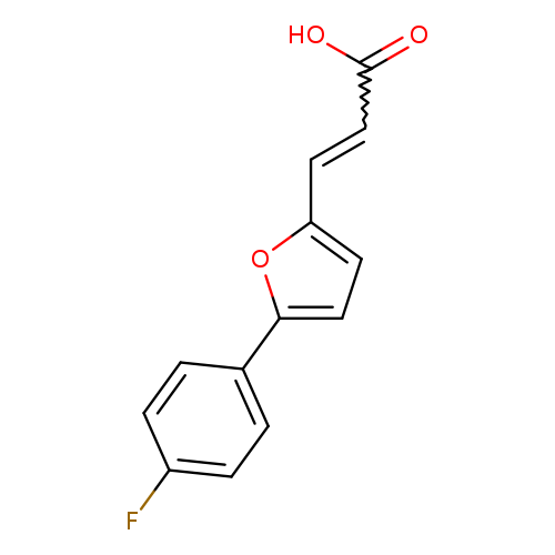 OC(=O)C=Cc1ccc(o1)c1ccc(cc1)F
