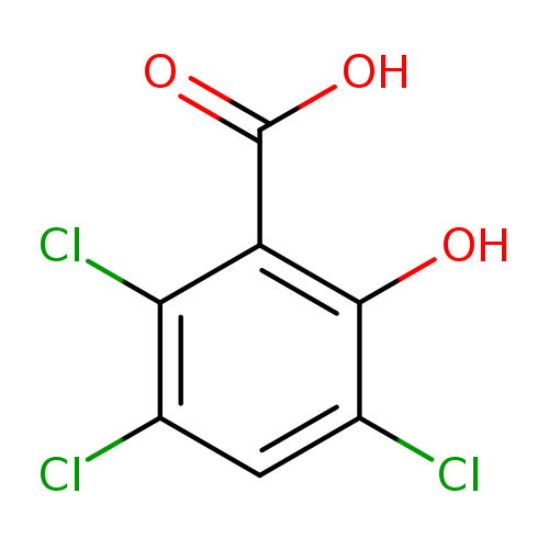 OC(=O)c1c(O)c(Cl)cc(c1Cl)Cl