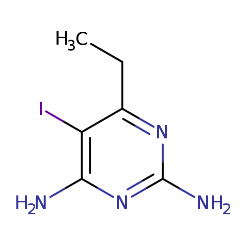 CCc1nc(N)nc(c1I)N