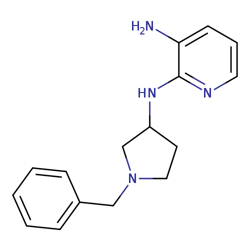 Nc1cccnc1NC1CCN(C1)Cc1ccccc1