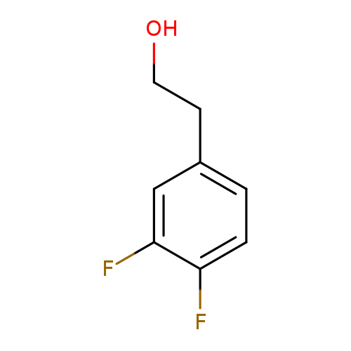 OCCc1ccc(c(c1)F)F