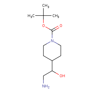 NCC(C1CCN(CC1)C(=O)OC(C)(C)C)O
