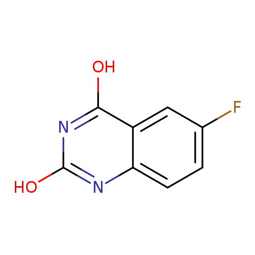 Fc1ccc2c(c1)c(O)nc(n2)O