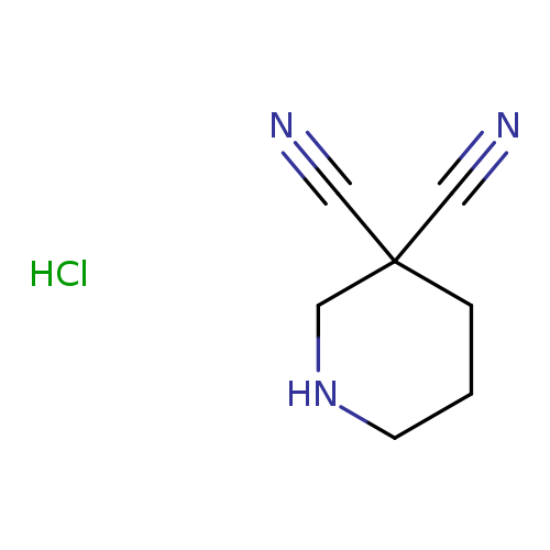 N#CC1(C#N)CCCNC1.Cl