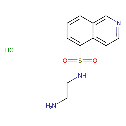 NCCNS(=O)(=O)c1cccc2c1ccnc2.Cl