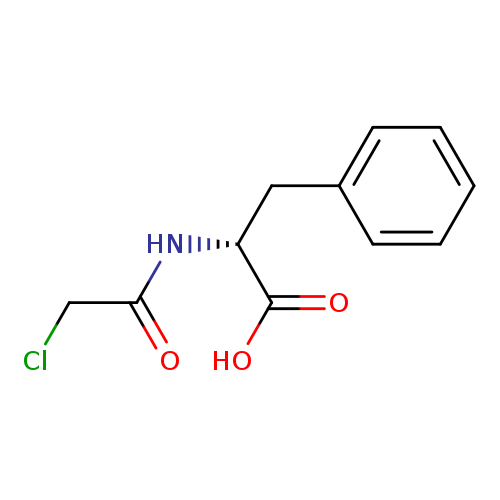 ClCC(=O)N[C@@H](C(=O)O)Cc1ccccc1