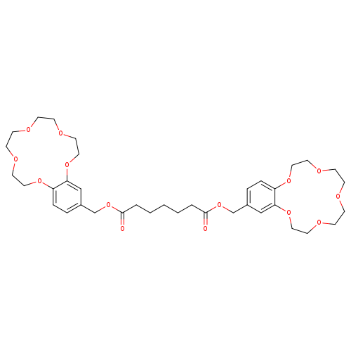 O=C(OCc1ccc2c(c1)OCCOCCOCCOCCO2)CCCCCC(=O)OCc1ccc2c(c1)OCCOCCOCCOCCO2