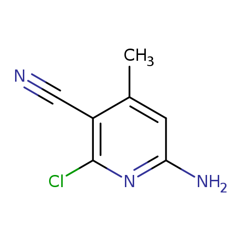 N#Cc1c(C)cc(nc1Cl)N