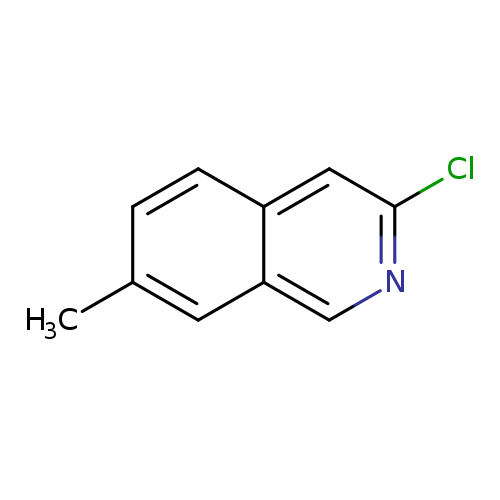 Cc1ccc2c(c1)cnc(c2)Cl