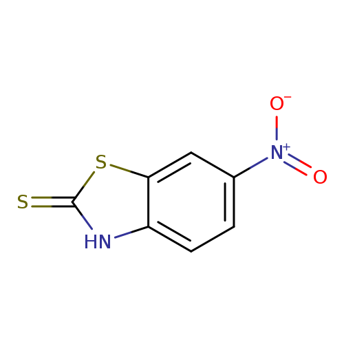 [O-][N+](=O)c1ccc2c(c1)sc(=S)[nH]2