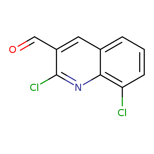 O=Cc1cc2cccc(c2nc1Cl)Cl