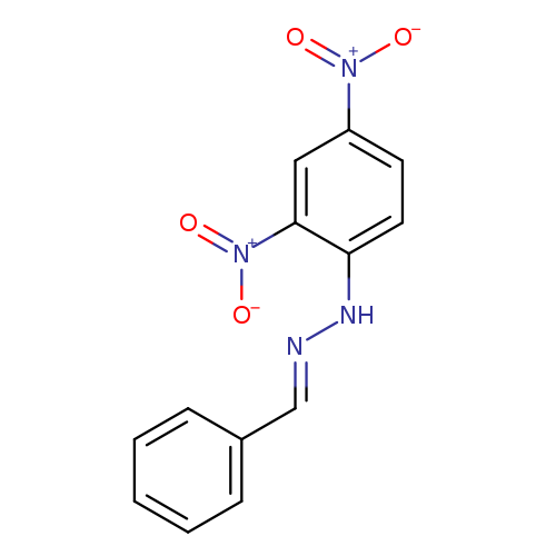 [O-][N+](=O)c1cc(ccc1N/N=C/c1ccccc1)[N+](=O)[O-]