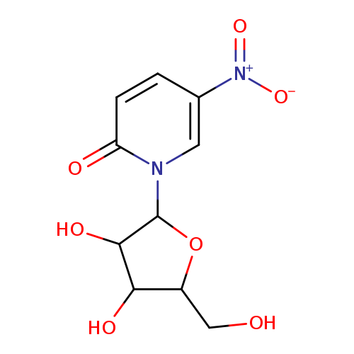 OCC1OC(C(C1O)O)n1cc(ccc1=O)[N+](=O)[O-]