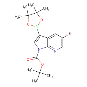 Brc1cnc2c(c1)c(cn2C(=O)OC(C)(C)C)B1OC(C(O1)(C)C)(C)C