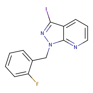 Fc1ccccc1Cn1nc(c2c1nccc2)I