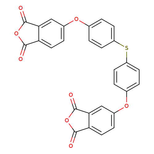 O=C1OC(=O)c2c1cc(cc2)Oc1ccc(cc1)Sc1ccc(cc1)Oc1ccc2c(c1)C(=O)OC2=O