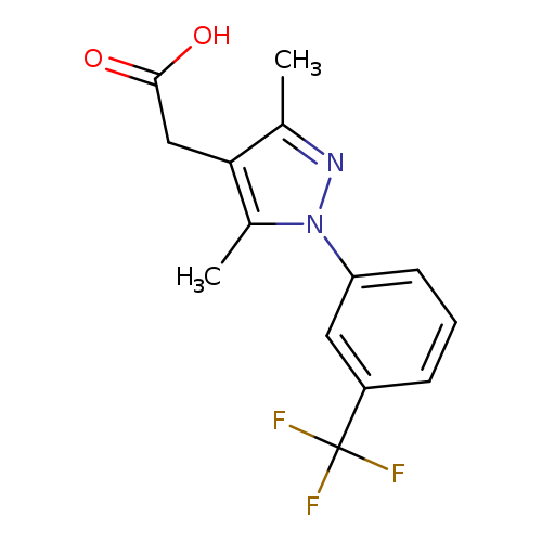 OC(=O)Cc1c(C)nn(c1C)c1cccc(c1)C(F)(F)F