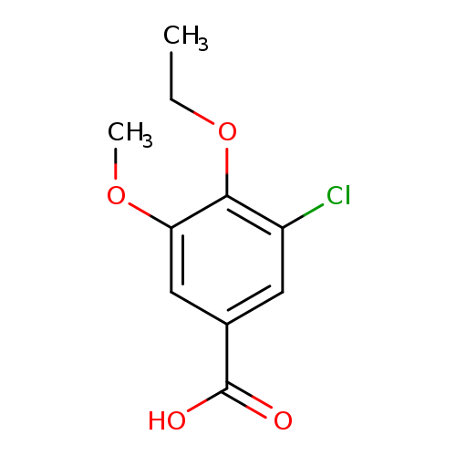 CCOc1c(Cl)cc(cc1OC)C(=O)O