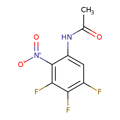 CC(=O)Nc1cc(F)c(c(c1[N+](=O)[O-])F)F