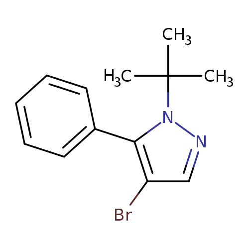 Brc1cnn(c1c1ccccc1)C(C)(C)C
